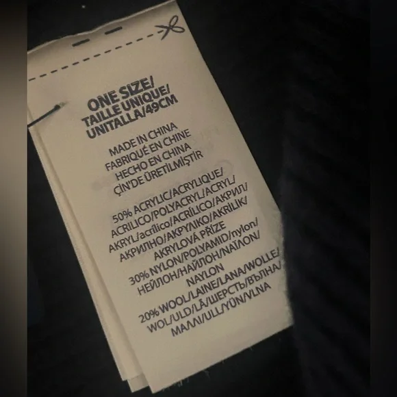 Final price ‼️ 🚨only 1 left PRL Men's French Bulldog Winter Beanie, dark navy - Picture 3 of 3